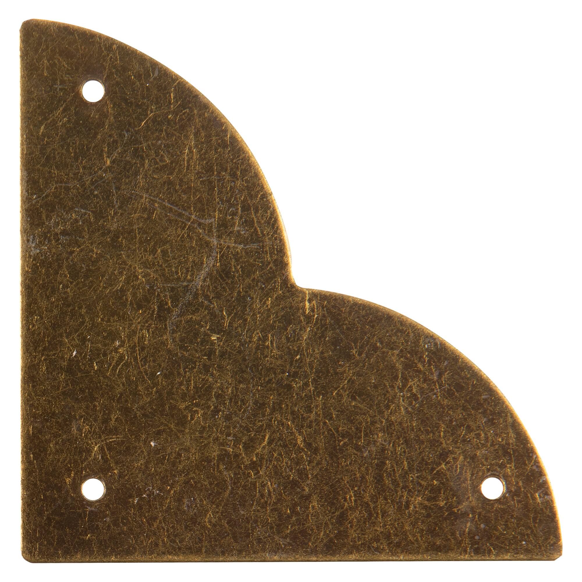 Dritz® Home Small Antique Brass Smooth Quatrefoil Corners, 3 Pack